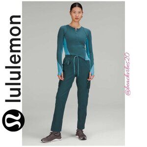 LULULEMON ATHLETICA Cargo High-Rise Lined Hiking Pant *Lined Green Jasper 2 NWT